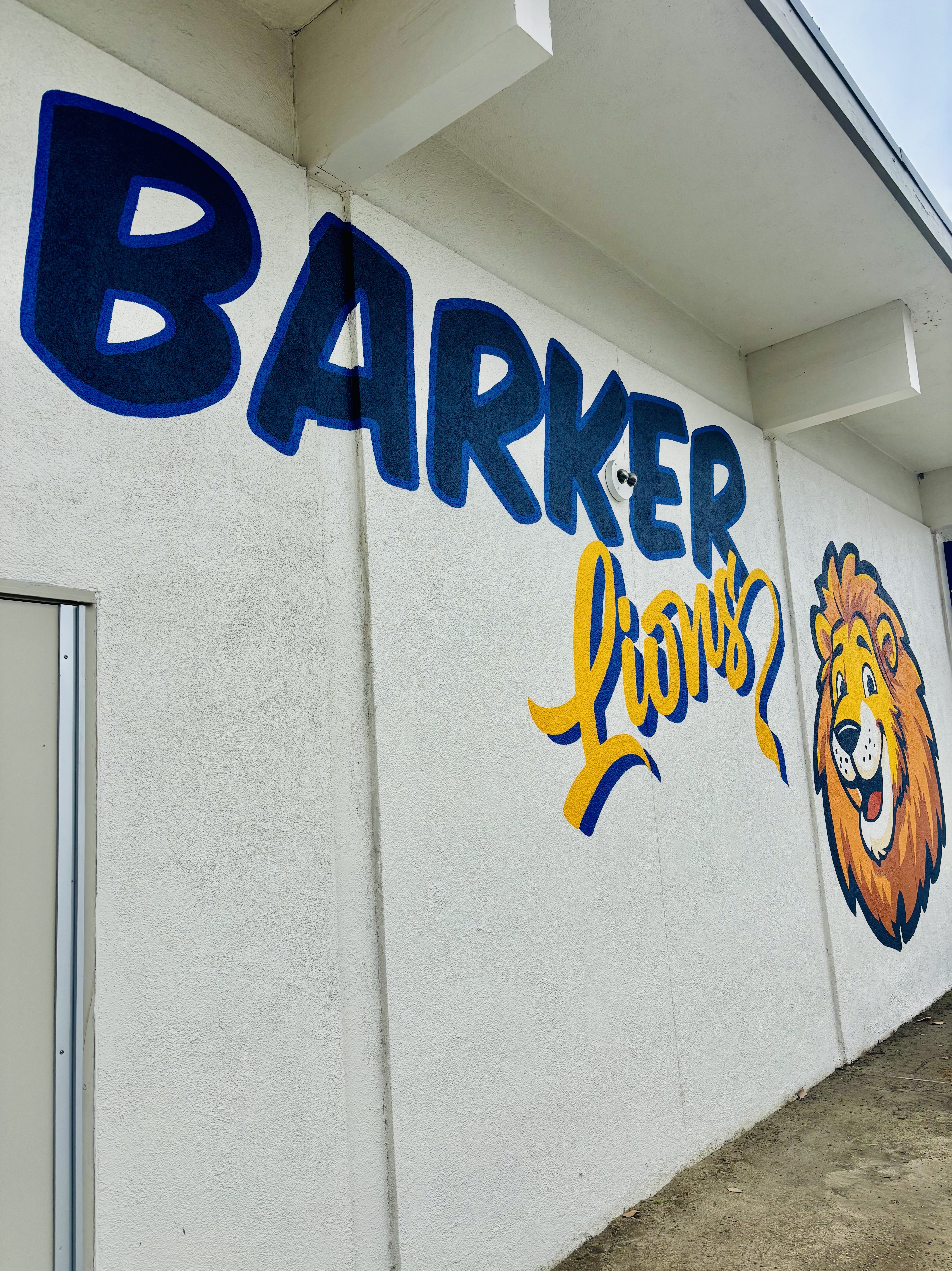 Barker new Lion Mascot mural