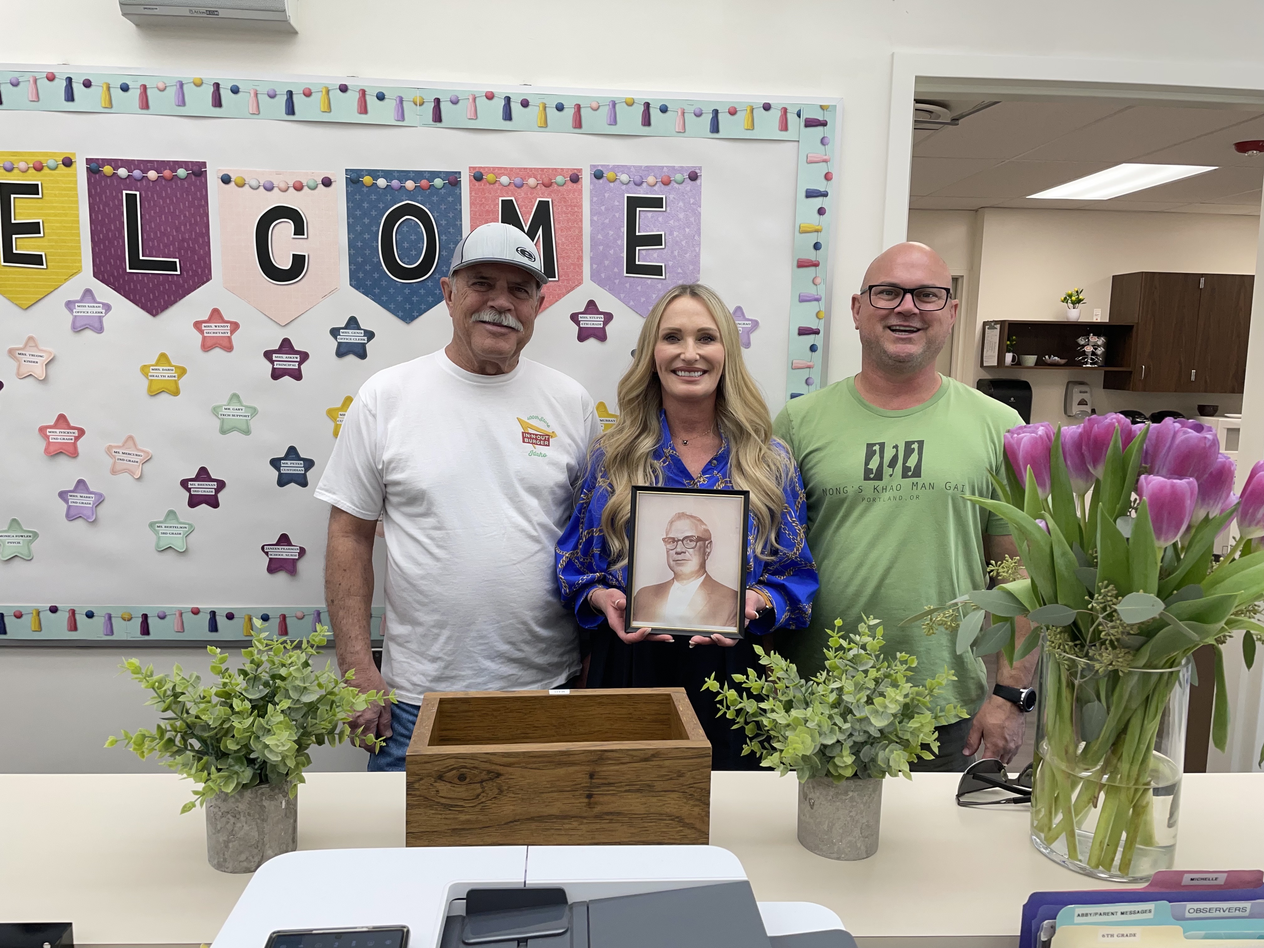 Loyal H. Barker's son and grandson payed us a visit