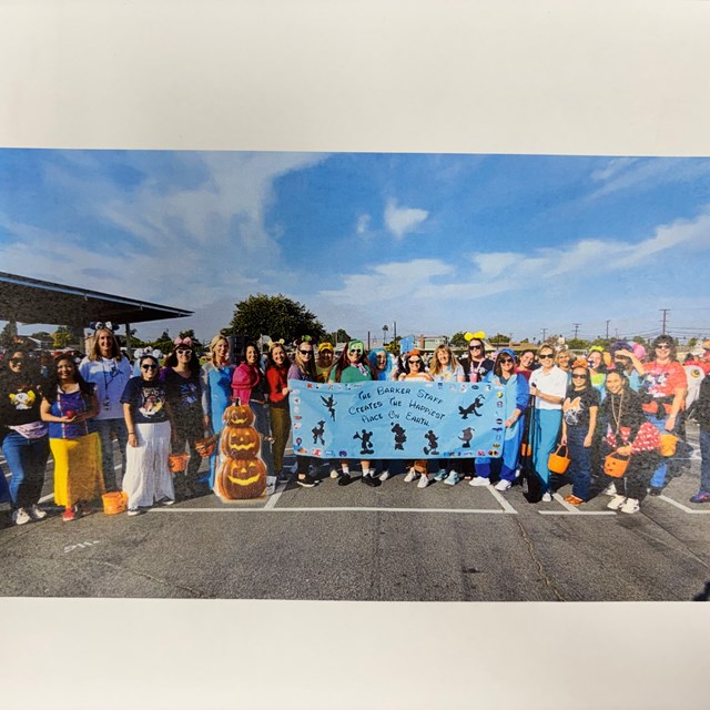Barker Staff has Halloween Spirit